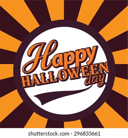 Halloween poster Vector Illustration. 