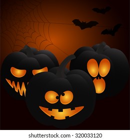 Halloween Poster. Vector illustration.