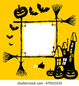 Halloween. Poster. Vector illustration.