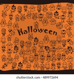 Halloween Poster. Vector illustration.