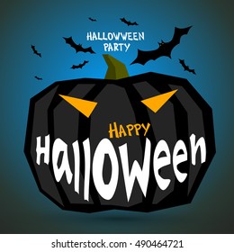 Halloween poster, vector illustration.
