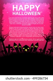 Halloween poster vector illustration