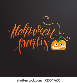 Halloween poster. Vector illustration.