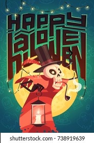 Halloween poster. Vector illustration