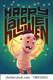 Halloween poster. Vector illustration
