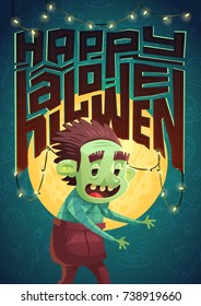 Halloween poster. Vector illustration