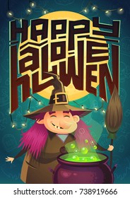 Halloween poster. Vector illustration