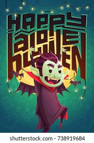 Halloween poster. Vector illustration