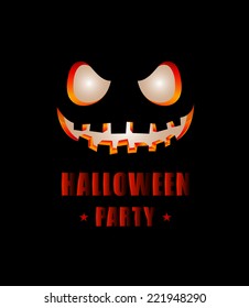 Halloween poster vector illustration. for halloween card and poster halloween festival.
