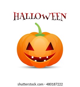 Halloween Poster. Vector illustration with jack-o-lantern