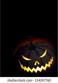 Halloween poster vector template
