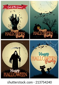 Halloween Posters set