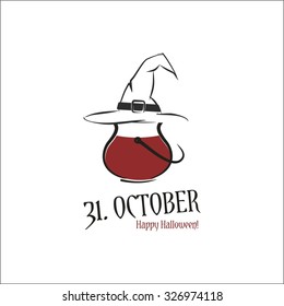 halloween pot and hat