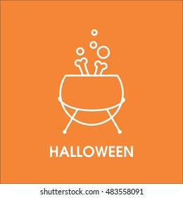 Halloween pot icon