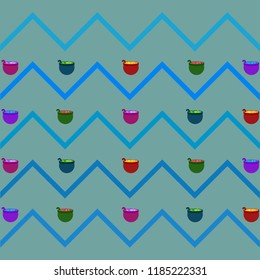 Halloween pot with potion night vector