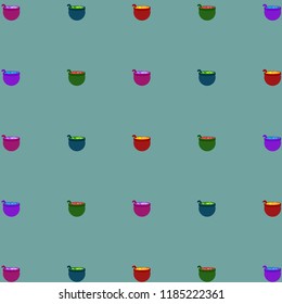 Halloween pot with potion night vector
