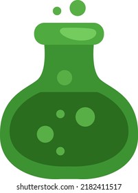 Halloween potion, illustration, vector on a white background.