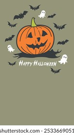 Halloween potrait background, suitable for Halloween season events