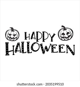 dibujo de diseño vectorial de arte de impresión de halloween 