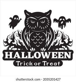 dibujo de diseño vectorial de arte de impresión de halloween 