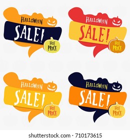 halloween promotion pricetags set