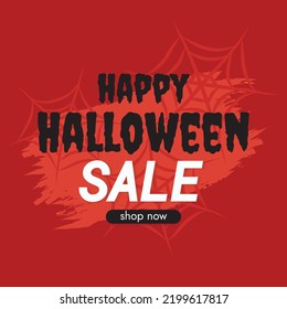 halloween promotion halloween sale background design vector
