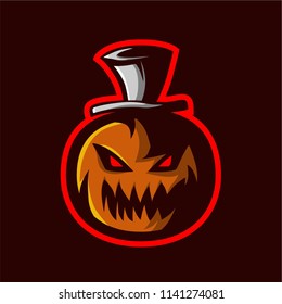 Halloween pumkin vector template