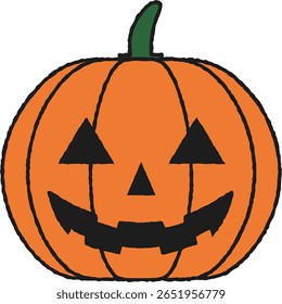 Halloween pumpkin -1-2 
Jack o'lantern cute simple icon