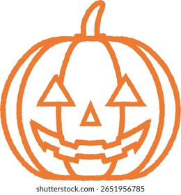 Halloween pumpkin -1-2- orange
Jack o'lantern cute simple icon
