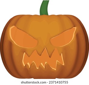 halloween pumpkin 3d icon picture vector
