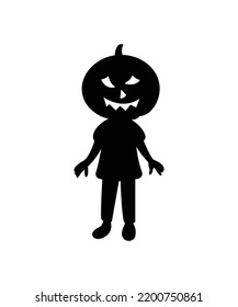 Halloween pumpkin with angry expression. Happy Halloween vector isolated on white background. vector illustration 