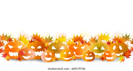 Halloween pumpkin autumn background