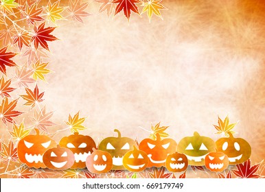Halloween pumpkin autumn background