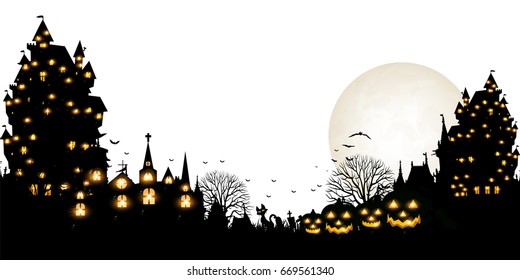 Halloween pumpkin autumn background