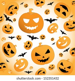 Halloween pumpkin background