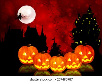 Halloween pumpkin background