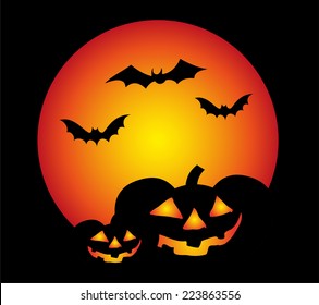 Halloween pumpkin background