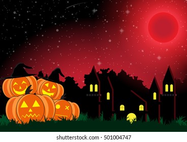 Halloween pumpkin background