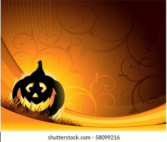 Halloween pumpkin background