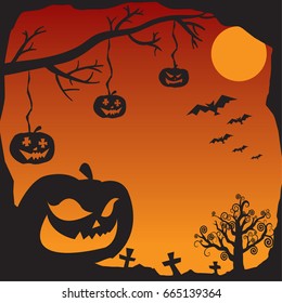 Halloween pumpkin background.