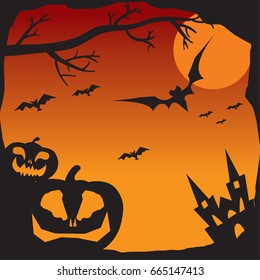 Halloween pumpkin background.