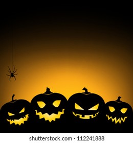 Halloween pumpkin background / card / invitation