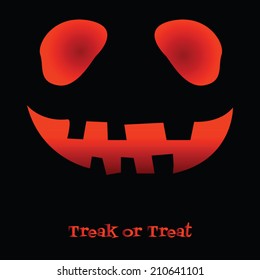 Halloween pumpkin background, card, invitation for night party