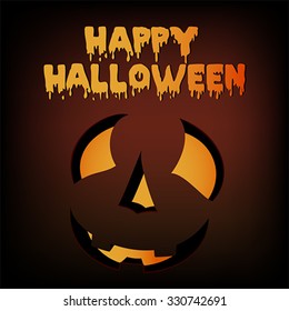 Halloween pumpkin background
Happy halloween text