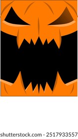 Halloween pumpkin background illustration. Jack O Lantern 