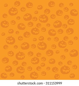 Halloween pumpkin background pattern orange