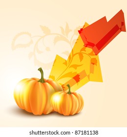 fondo de calabaza de halloween con espacio para tu texto