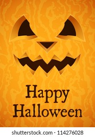 Halloween pumpkin background. Vector illustration.