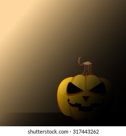 Halloween Pumpkin Background. Vector Illustration