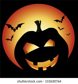 Halloween pumpkin banner